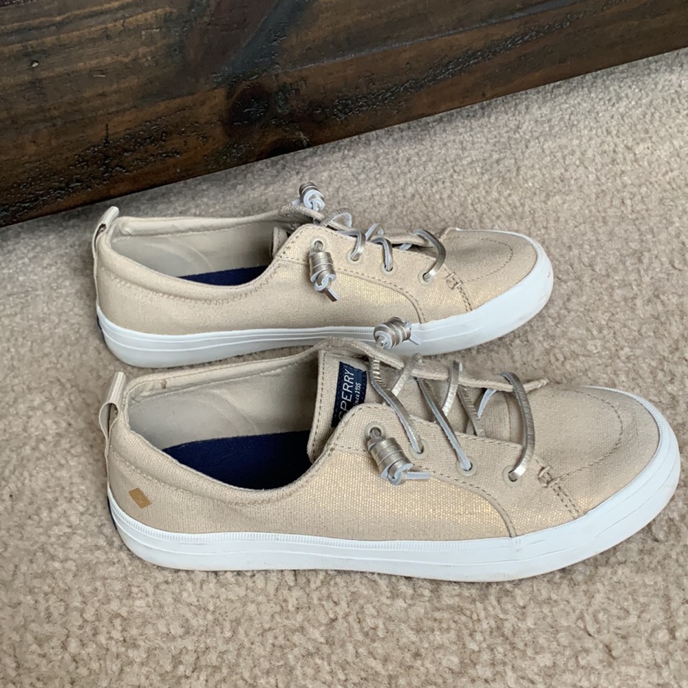Sperry Crest Vibe Sparkle Sneakers Size 8 - Picture 6 of 7